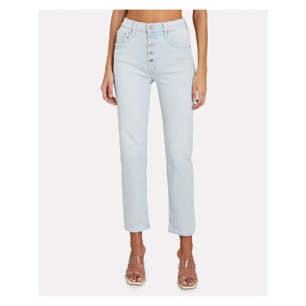 MOTHER THE PIXIE TOMCAT ANKLE JEANS PINA COLADA PARADISE SIZE 27
